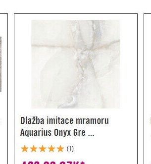 Dlažba imitace mramoru Aquarius Onyx Gre ...