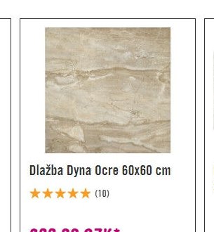 Dlažba Dyna Ocre 60x60 cm