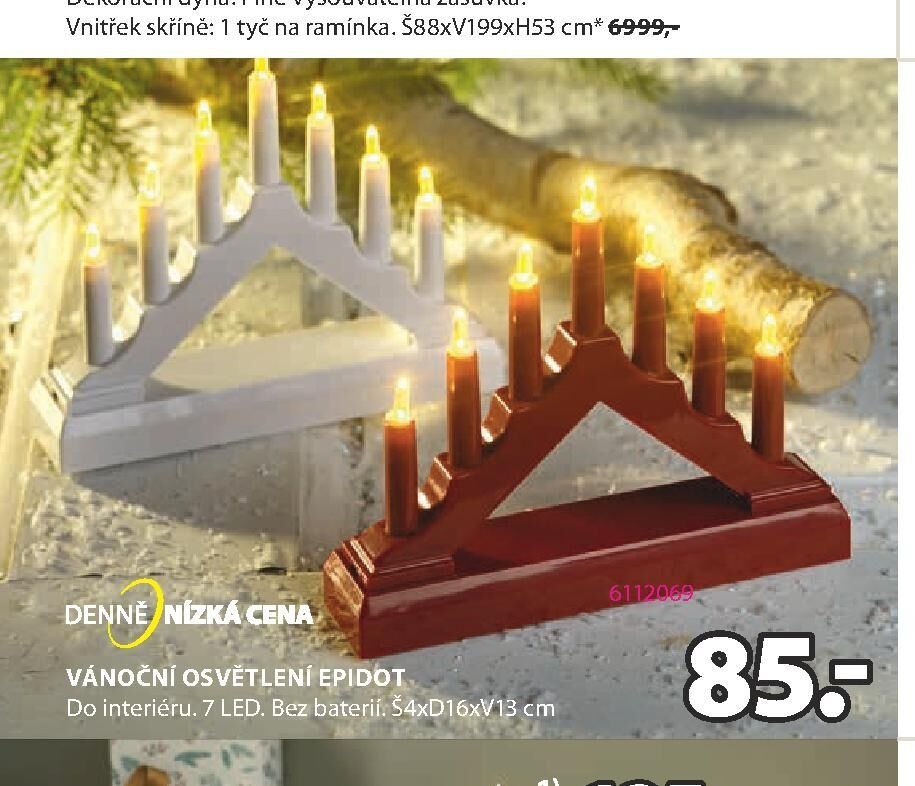VÁNOČNÍ OSVĚTLENI EPIDOT