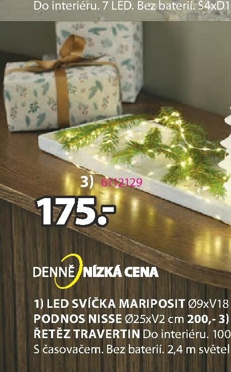 LED SVÍČKA MARIPOSIT