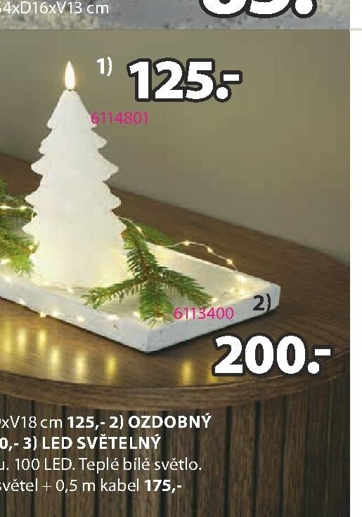 LED SVĚTELNÝ ŘETĚZ TRAVERTIN