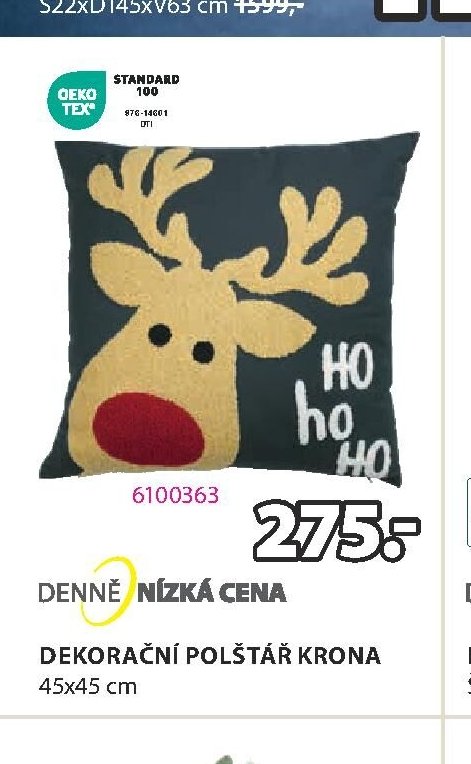 DEKORAČNÍ POLŠTÁŘ KRONA