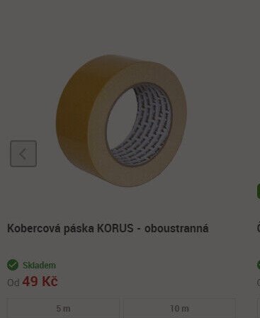 Kobercová páska KORUS - oboustranná