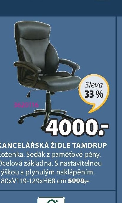KANCELÁŘSKÁ ŽIDLE TAMDRUP