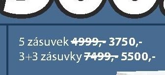 5 zásuvek