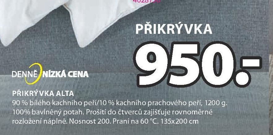 PŘIKRÝVKA ALTA