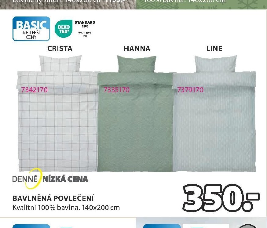 Bavlněná povlečení Crista