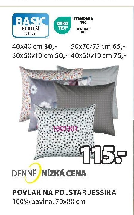 Povlak na polštář Jessika