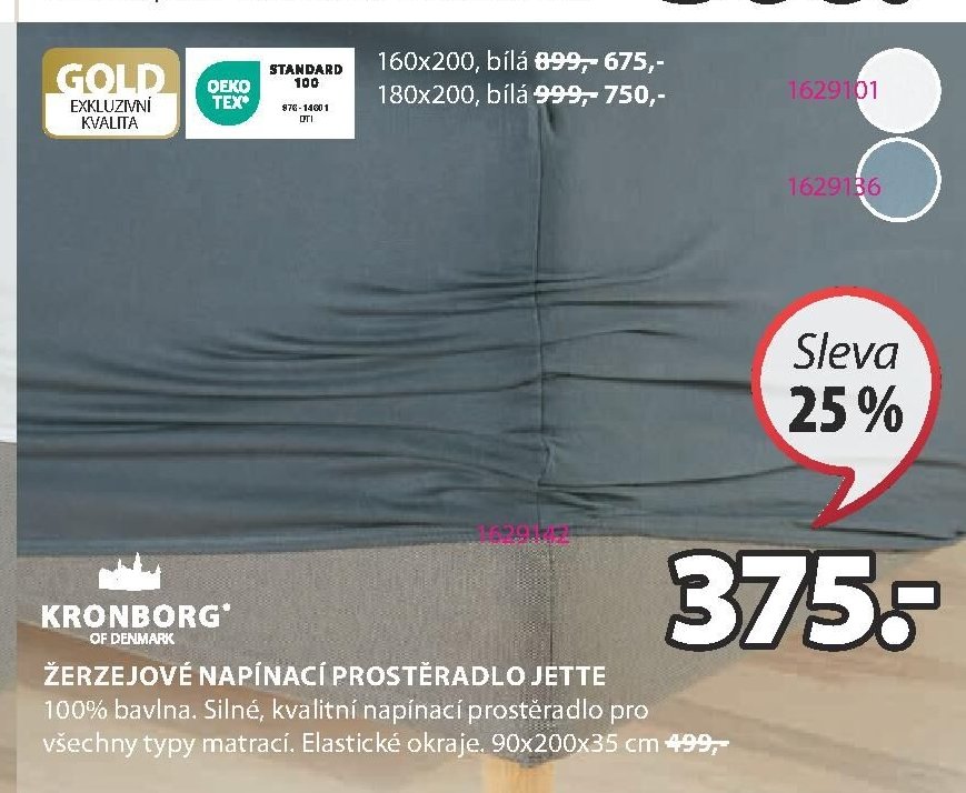 Žerzejové napínací prostěradlo Jette