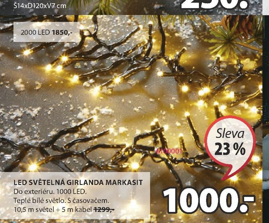 LED SVĚTELNÁ GIRLANDA MARKASIT