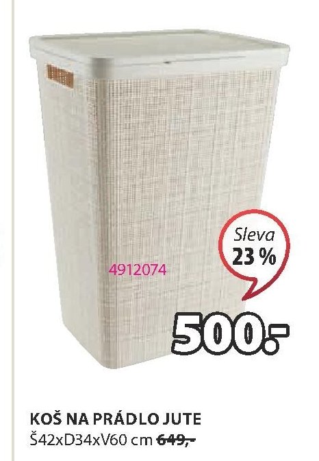 KOŠ NA PRÁDLO JUTE