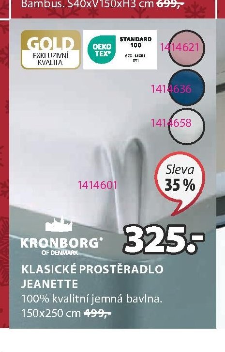 Klasické prostěradlo JEANETTE
