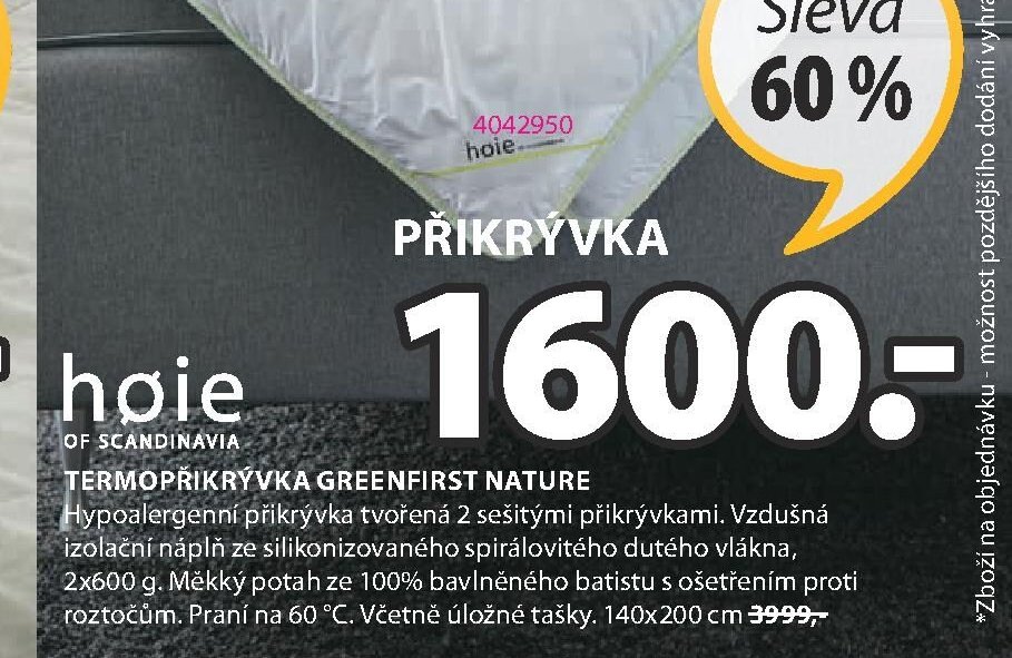 TERMOPŘIKRÝVKA GREENFIRST NATURE