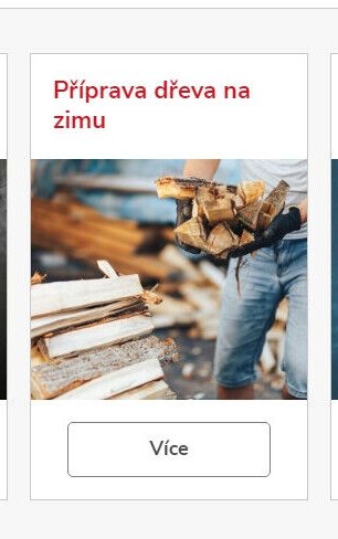 Příprava dřeva na zimu