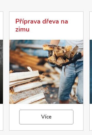Příprava dřeva na zimu