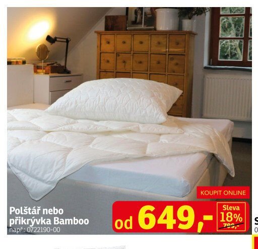 Polštář nebo přikrývka Bamboo