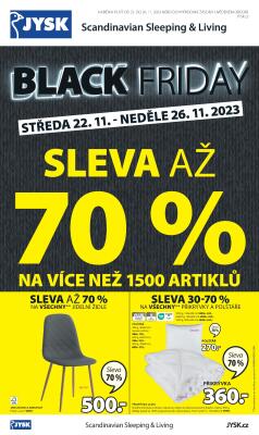 akční leták Jysk 22.11.2023-26.11.2023