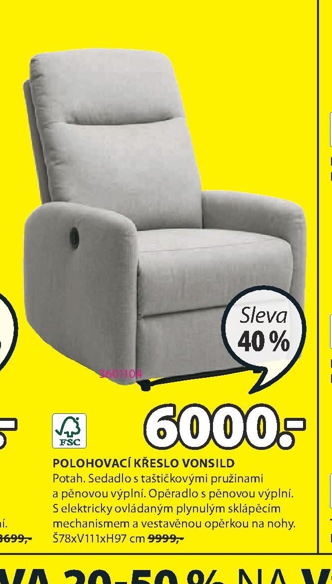 POLOHOVACÍ KŘESLO VONSILD
