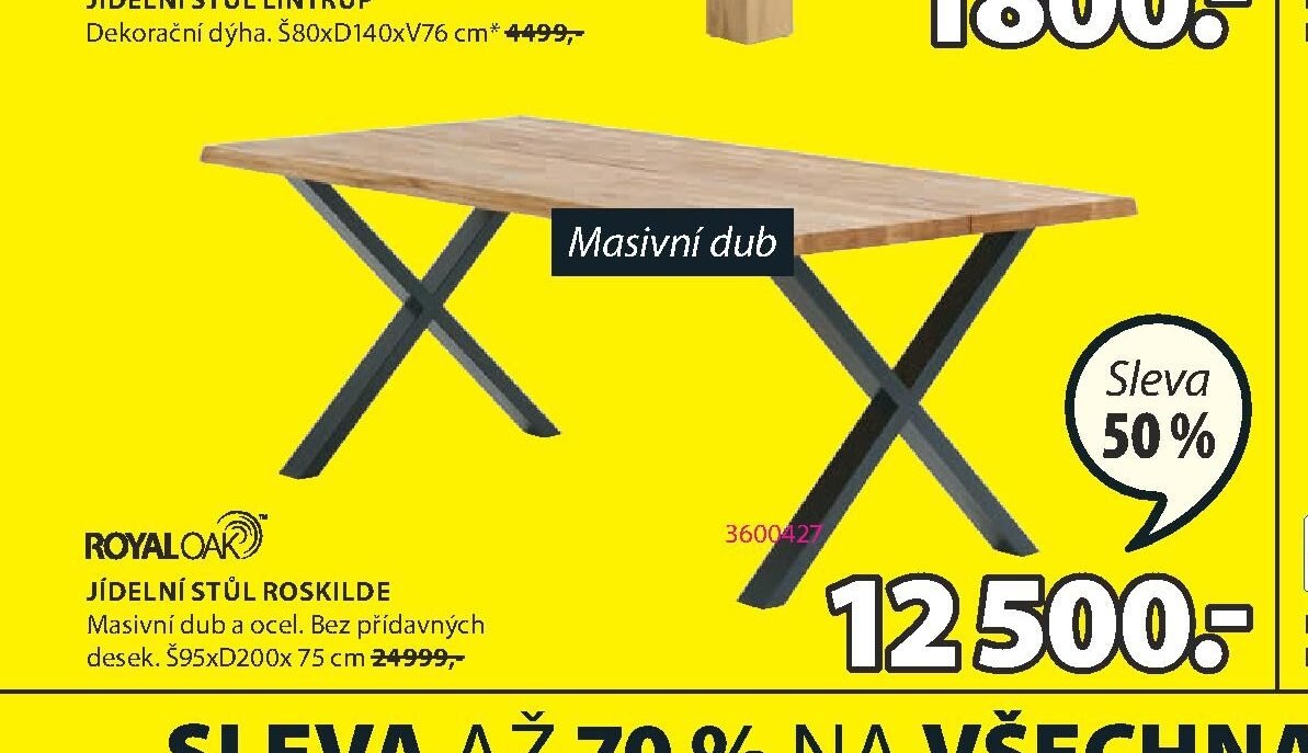 JÍDELNÍ STŮL ROSKILDE