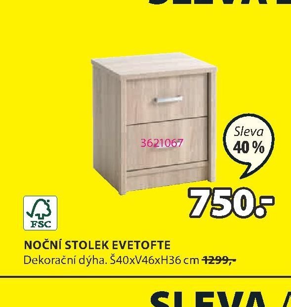 NOČNÍ STOLEK EVETOFTE