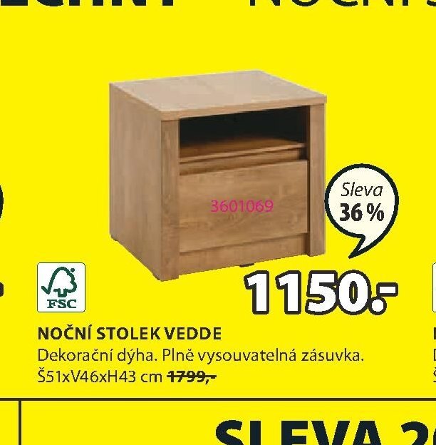 NOČNÍ STOLEK VEDDE