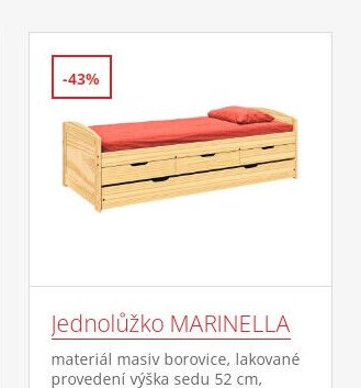 Jednolůžko MARINELLA