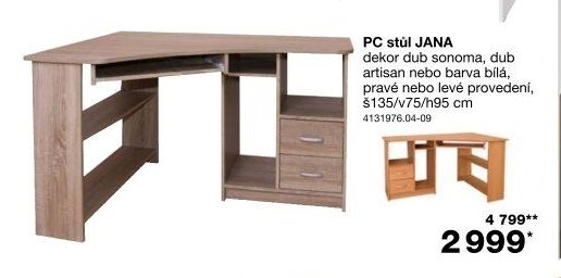 PC stůl JANA