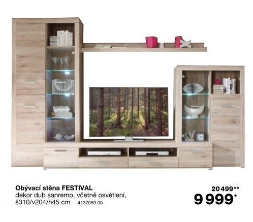 Obývací stěna FESTIVAL