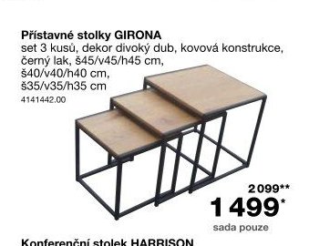 Přístavné stolky GIRONA