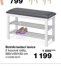 Botník/sedací lavice