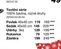 Textilní série bavlna