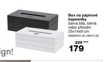 Box na papírové kapesníky