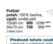 Polštář 100% bavlna
