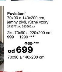 Povlečení 70x90 a 140x200 cm