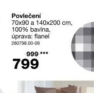 Povlečení 70x90 a 140x200 cm flanel