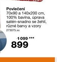 Povlečení 70x90 a 140x200 cm satén