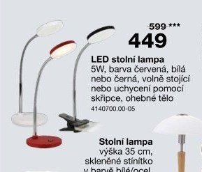 LED stolní lampička
