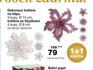 Dekorace květina na klipu