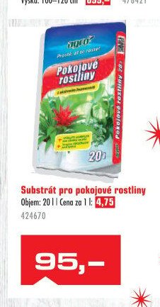 Substrát pro pokojové rostliny