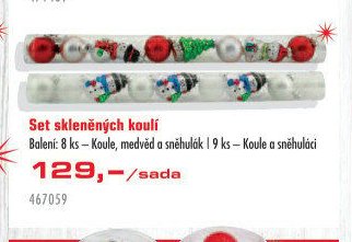 Set skleněných koulí