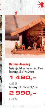 Betlém dřevěný