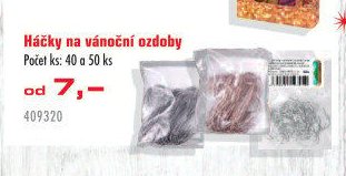 Háčky na vánoční ozdoby