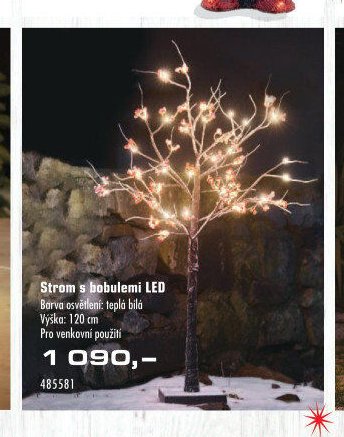 Strom s bobulemi LED