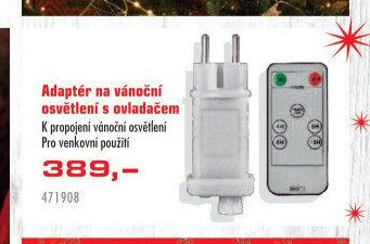 Adaptér na vánoční osvětlení s ovladačem