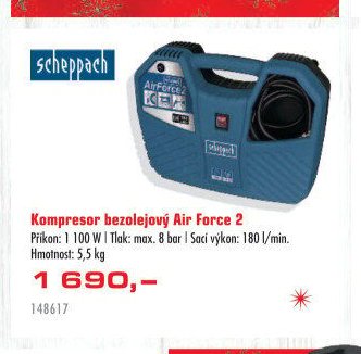 Kompresor bezolejový Air Force 2