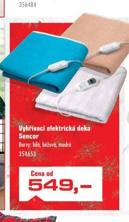 Vyhřívací elektrická deka Sencor