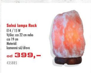 Solná lampa Rock