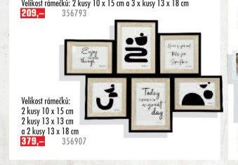 Multirámy 2 kusy 10 x 15 cm, 2 kusy 13 x 18 cm a 2 kusy 13 x 18 cm