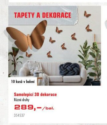 Samolepicí 3D dekorace