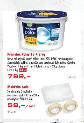 Primalex Polar 15 + 2 kg